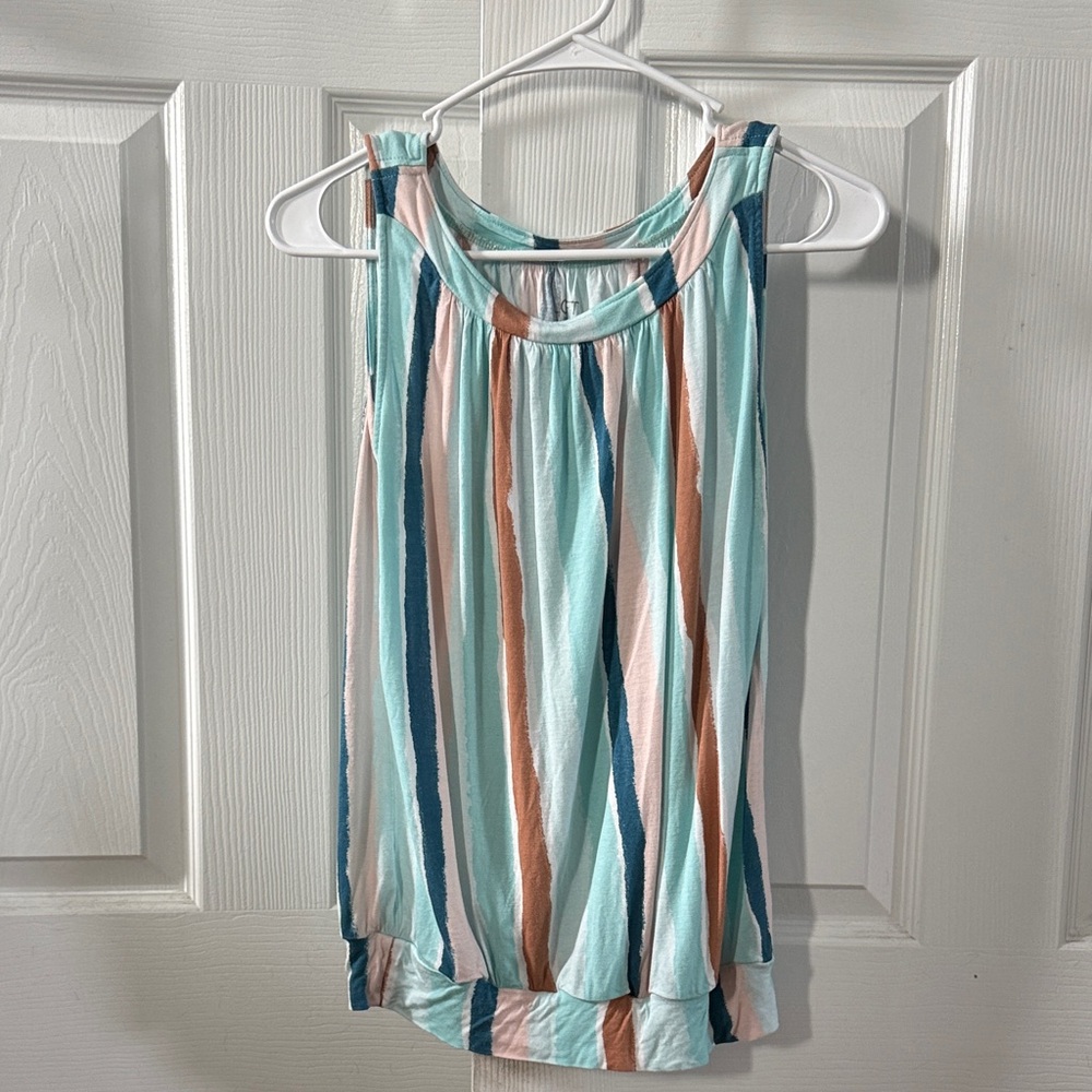 LOFT Multicolor Striped Tank Top